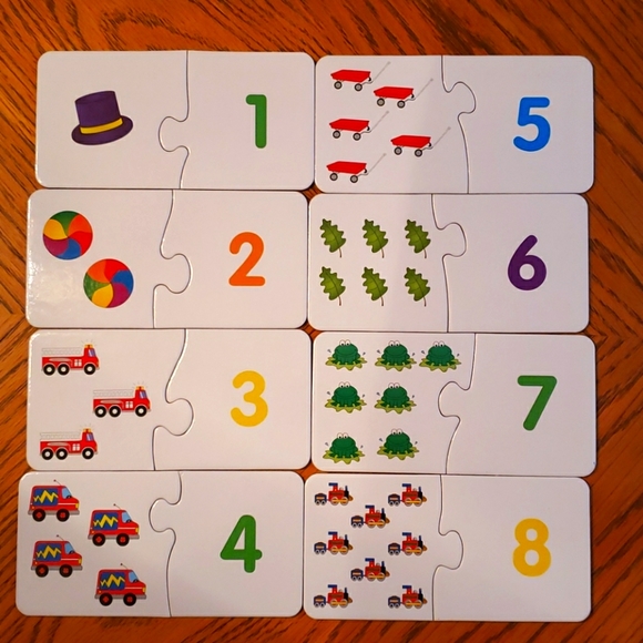 40 pc Match-It Counting 20 Puzzles Preschool - Picture 2 of 5